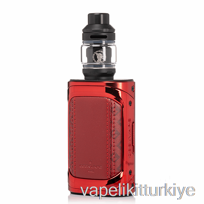 Elektronik Sigara Kalemi Vape Mate Geek Vape T200 Aegis Dokunmatik Başlangıç ​​kiti Bordo Kırmızı